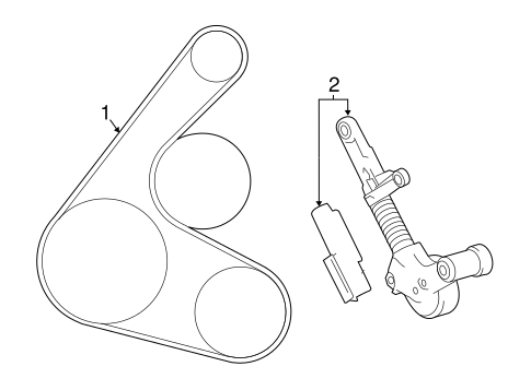 COOLING SYSTEM/BELTS & PULLEYS for 2016 Toyota Corolla #1