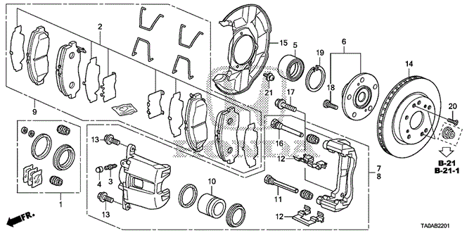 Chassis/Front Brake (2) for 2012 Honda ACCORD SEDAN #1