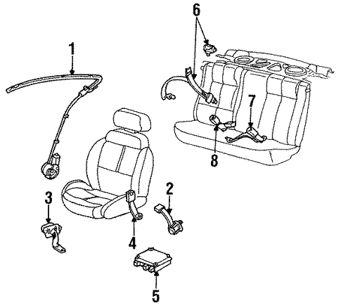 Passive Restraints for 1992 Saturn SC #0