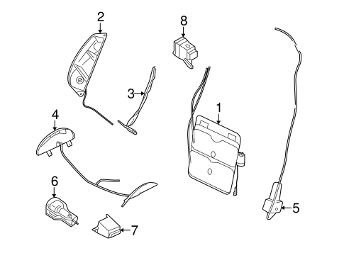 911 FRONT SEAT COMPONENTS 5
