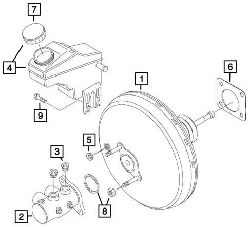 Brake Master Cylinder for 2016 Fiat 500X #0