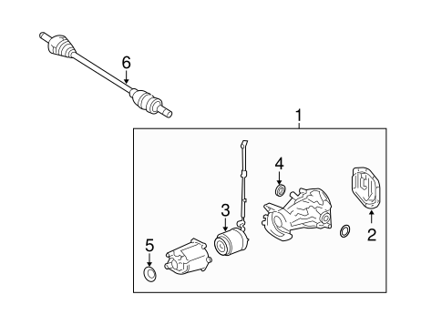 Rear Suspension/Axle Components for 2009 Ford Taurus #1