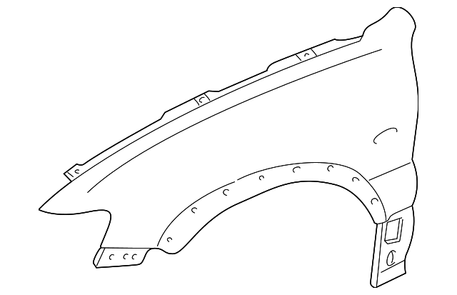 5E6Z-16005-AA Деталь FENDER, RIGHT