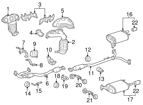 EXHAUST SYSTEM/EXHAUST MANIFOLD for 2007 Toyota Avalon #1