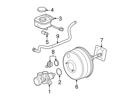 Ion MASTER CYLINDER - COMPONENTS ON DASH PANEL 2