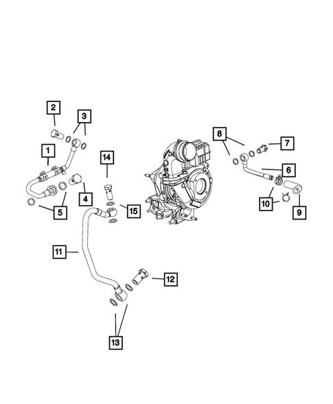 Turbo Charger Cooling System for 2018 Jeep Grand Cherokee #0
