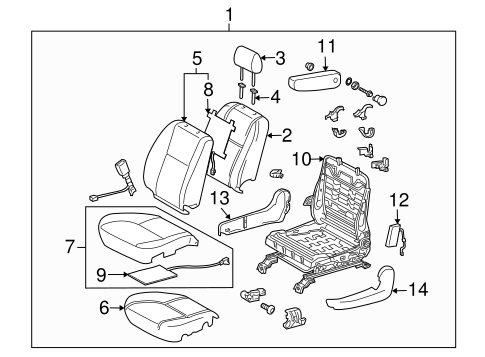 BODY/FRONT SEAT COMPONENTS for 2006 Toyota Tundra #6