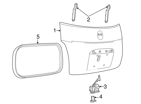 Electrical/Trunk for 2015 Fiat 500 #1