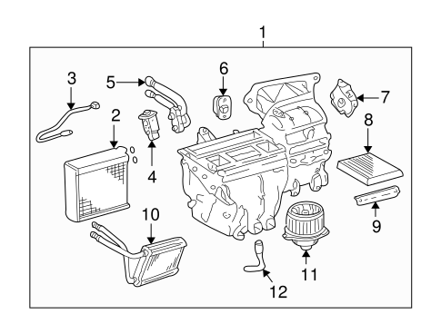 HVAC/CONDENSER, COMPRESSOR & LINES for 2003 Toyota Corolla #2
