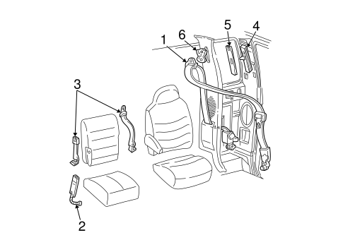 F-350 Super Duty FRONT SEAT BELTS 3