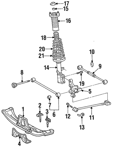 REAR SUSPENSION/REAR SUSPENSION for 1999 Toyota Celica #1