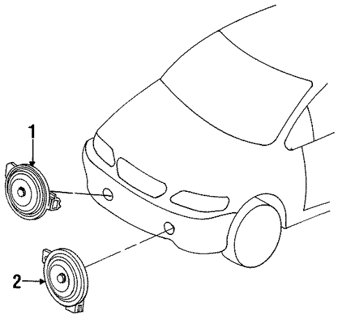Horn Assembly (High) (Mitsuba) Horn Assembly (High) (Mitsuba)