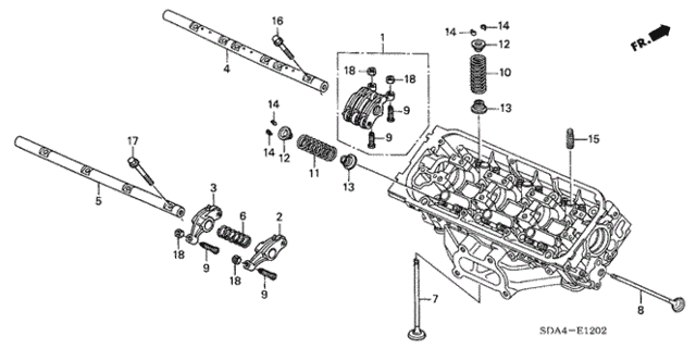 Valve - Rocker Arm (RR.) for 2006 Acura TL #0