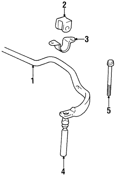 FRONT SUSPENSION/STABILIZER BAR & COMPONENTS for 1998 Toyota T100 #2