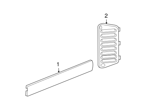 Wrangler INTERIOR TRIM - TAIL GATE