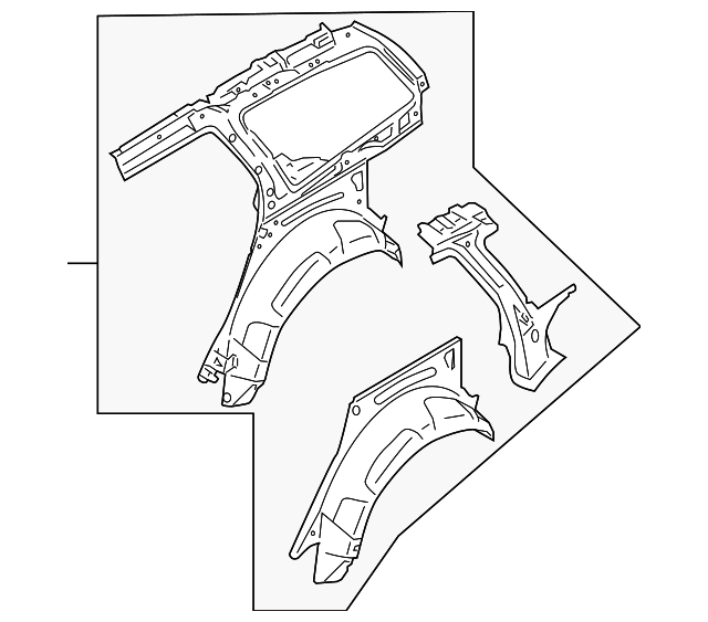 31265299 Деталь INNER QTR PANEL, LEFT