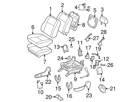 BODY/FRONT SEAT COMPONENTS for 2006 Toyota Matrix #3