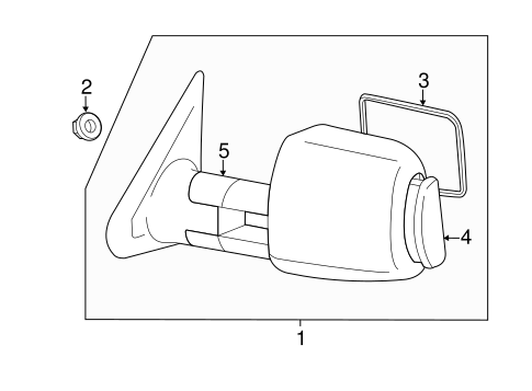 BODY/OUTSIDE MIRRORS for 2008 Toyota Tundra #2