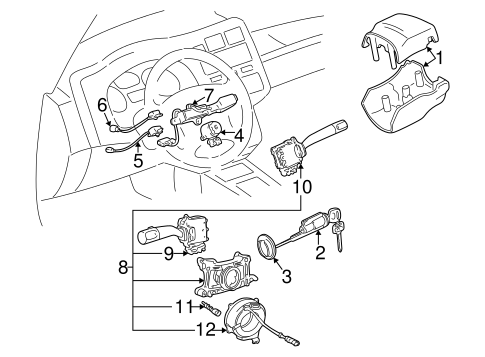 ELECTRICAL/SWITCHES for 1997 Toyota RAV4 #3