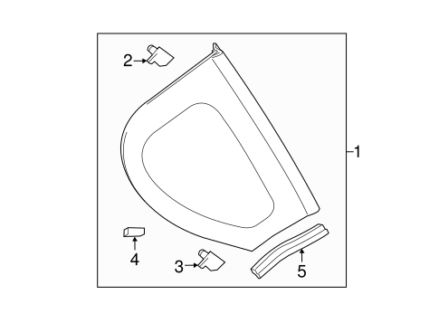 BODY/GLASS & HARDWARE for 2015 Scion iQ #1