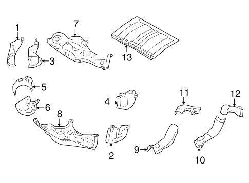 EXHAUST SYSTEM/HEAT SHIELDS for 2015 Scion FR-S #1