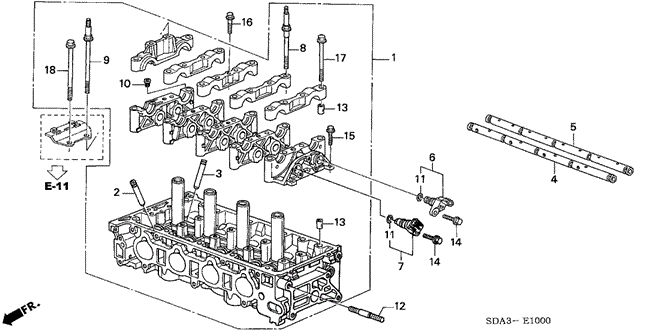 ENGINE/CYLINDER HEAD (L4) for 2004 Honda ACCORD SEDAN #1