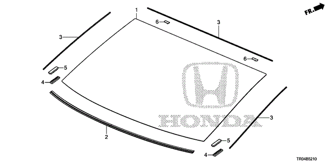 Body/Air Conditioning/Rear Windshield for 2012 Honda CIVIC SEDAN #1