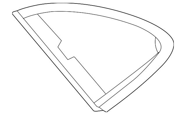 95B-845-297-DE Деталь QTR GLASS, LEFT