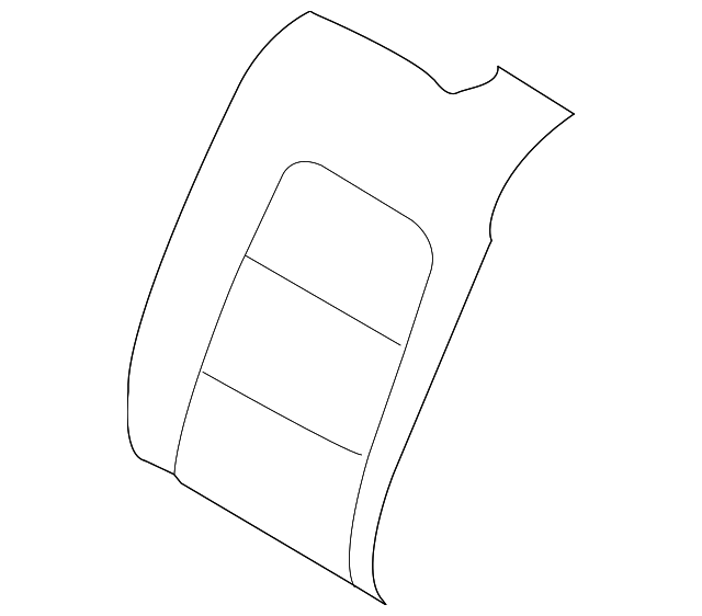 39804748 Деталь SEAT BACK COVER, RIGHT