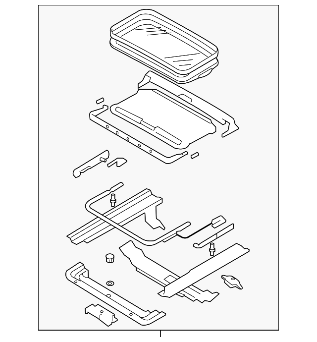 1S4Z61502A82AAA Деталь SUNROOF ASSY