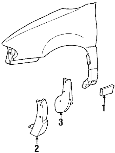 Windstar EXTERIOR TRIM - FENDER
