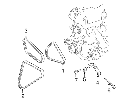 COOLING SYSTEM/BELTS & PULLEYS for 2000 Toyota 4Runner #1