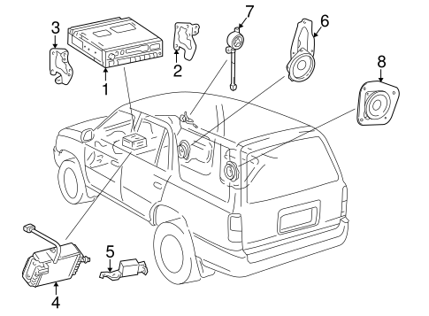 BODY/SOUND SYSTEM for 2000 Toyota 4Runner #1