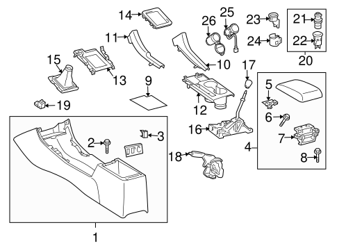 BODY/CENTER CONSOLE for 2008 Scion tC #2