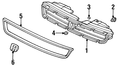 Molding, Front Grille Molding, Front Grille