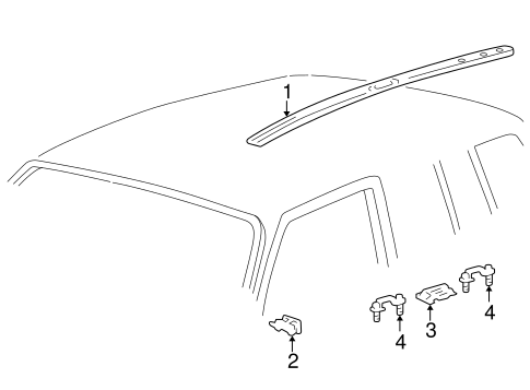 BODY/EXTERIOR TRIM - ROOF for 1997 Toyota RAV4 #1
