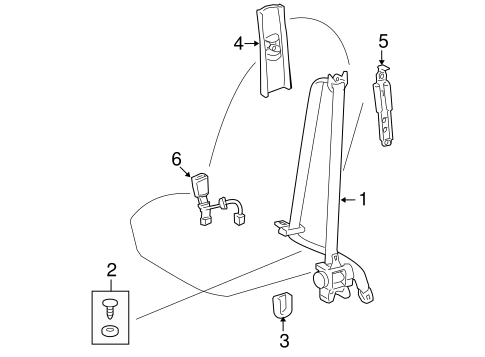 ELECTRICAL/FRONT SEAT BELTS for 2011 Toyota Corolla #1