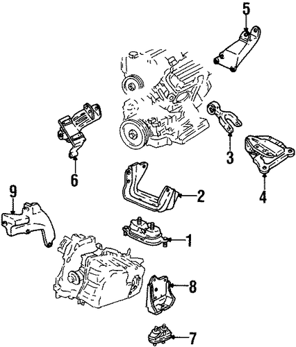 Monte Carlo ENGINE & TRANS MOUNTING