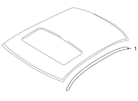 Body/Exterior Trim - Roof for 2008 Ford Taurus #1