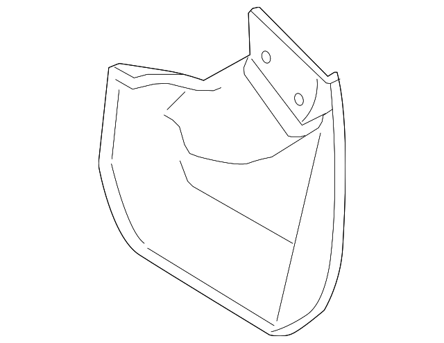 BK3Z-9928371-AA Деталь MUD GUARD, LEFT