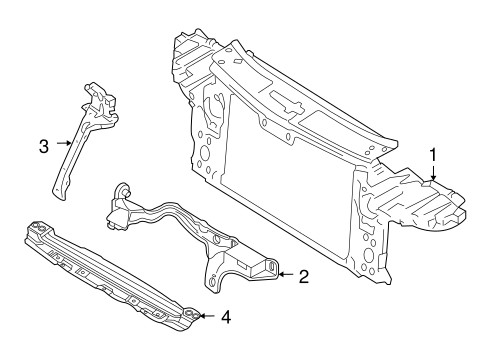 Cayenne RADIATOR SUPPORT