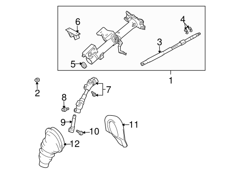 STEERING/HOUSING & COMPONENTS for 2003 Toyota Celica #1