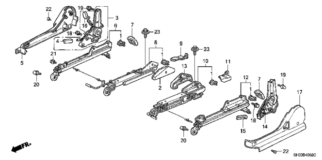 INTERIOR / BUMPER/FRONT SEAT COMPONENTS (2) for 1991 Honda CIVIC HATCHBACK #1