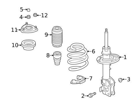 Struts & Components for 2019 Mazda 6 #0