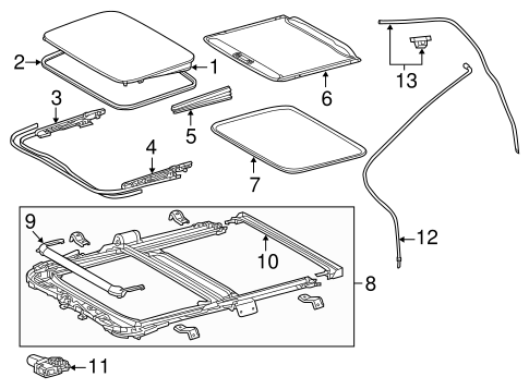 BODY/SUNROOF for 2015 Toyota Prius C #1