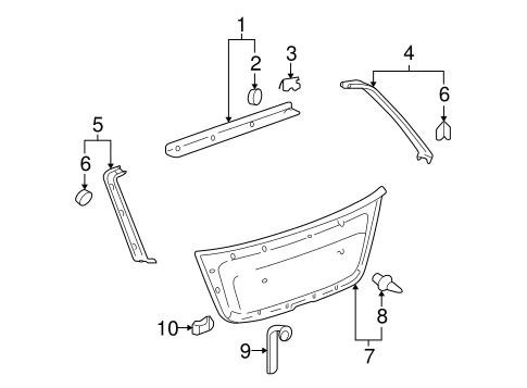 BODY/INTERIOR TRIM for 2006 Toyota Highlander #1