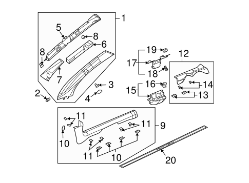 Ion INTERIOR TRIM - PILLARS