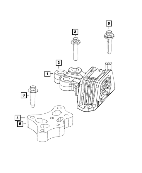 Engine Mounting for 2017 Jeep Renegade #0