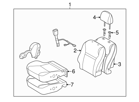 Vibe FRONT SEAT COMPONENTS 2