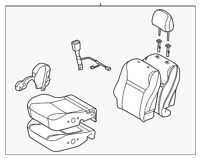 19204932 Деталь SEAT ASSY, LEFT